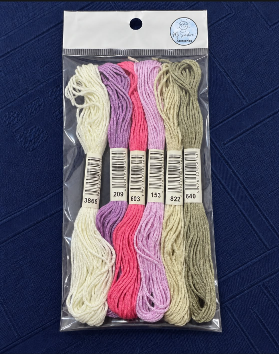 Set de hilos para bordar, gama de colores 4